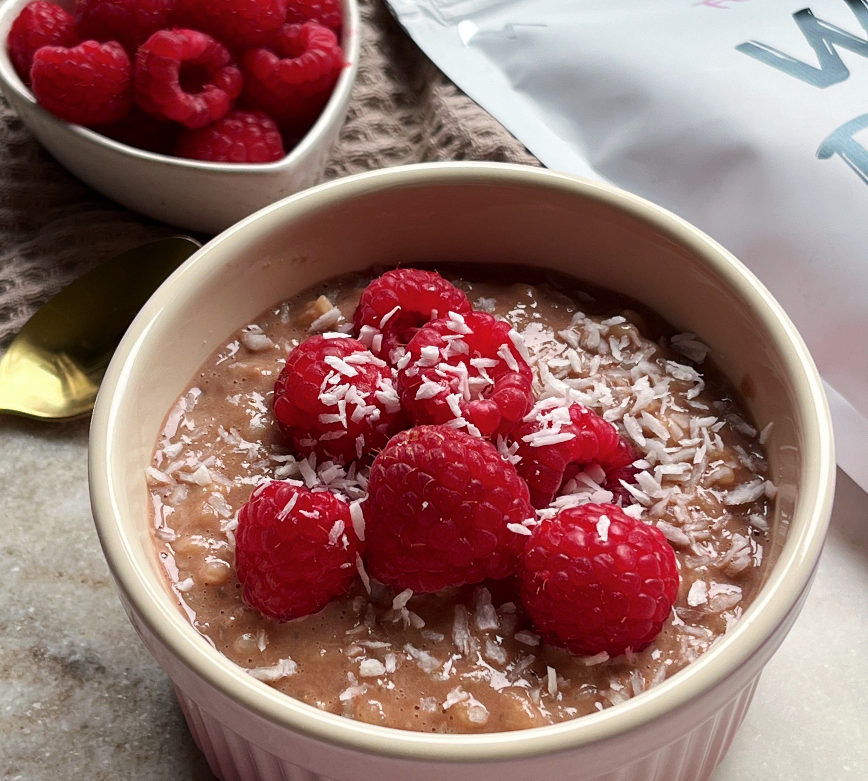 High Protein Chocolate Rice Pudding