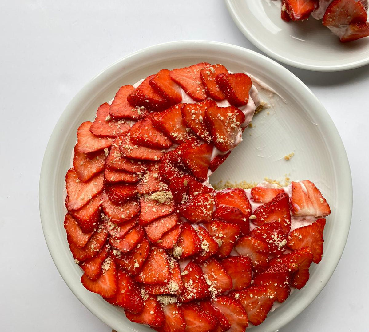 High Protein Strawberry Cheesecake!
