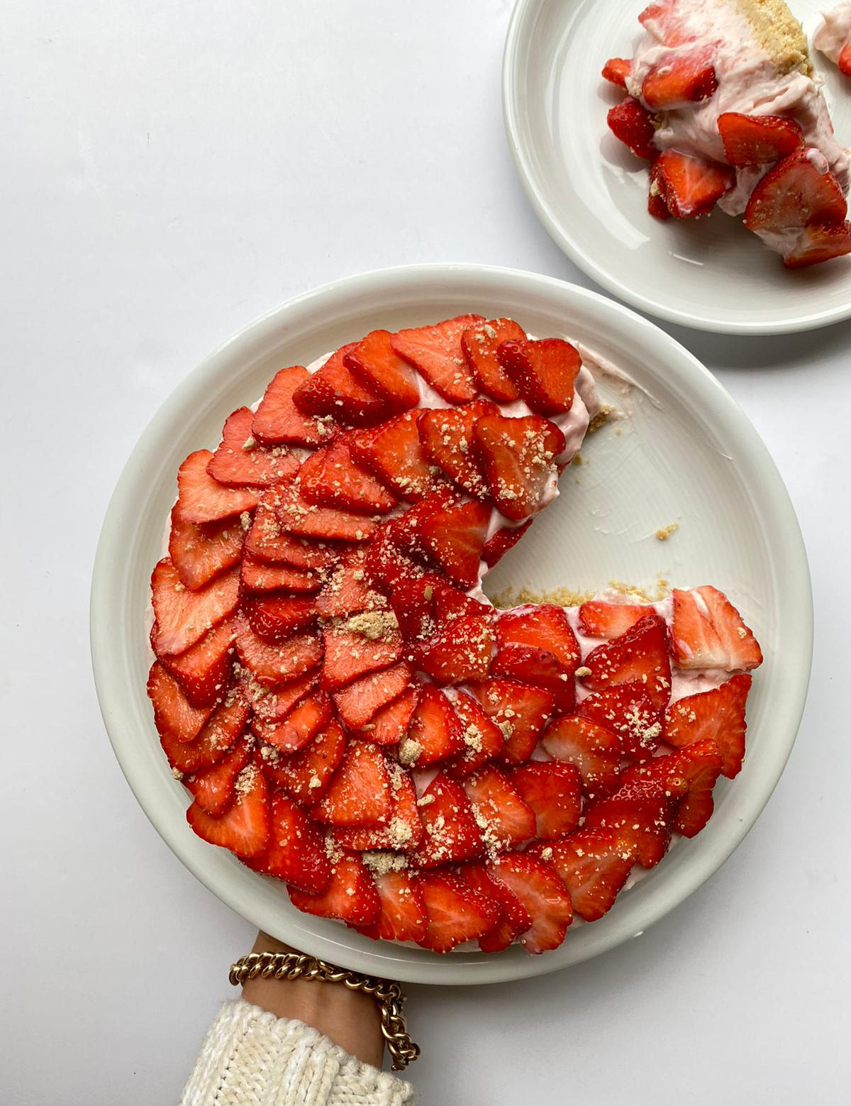 High Protein Strawberry Cheesecake!