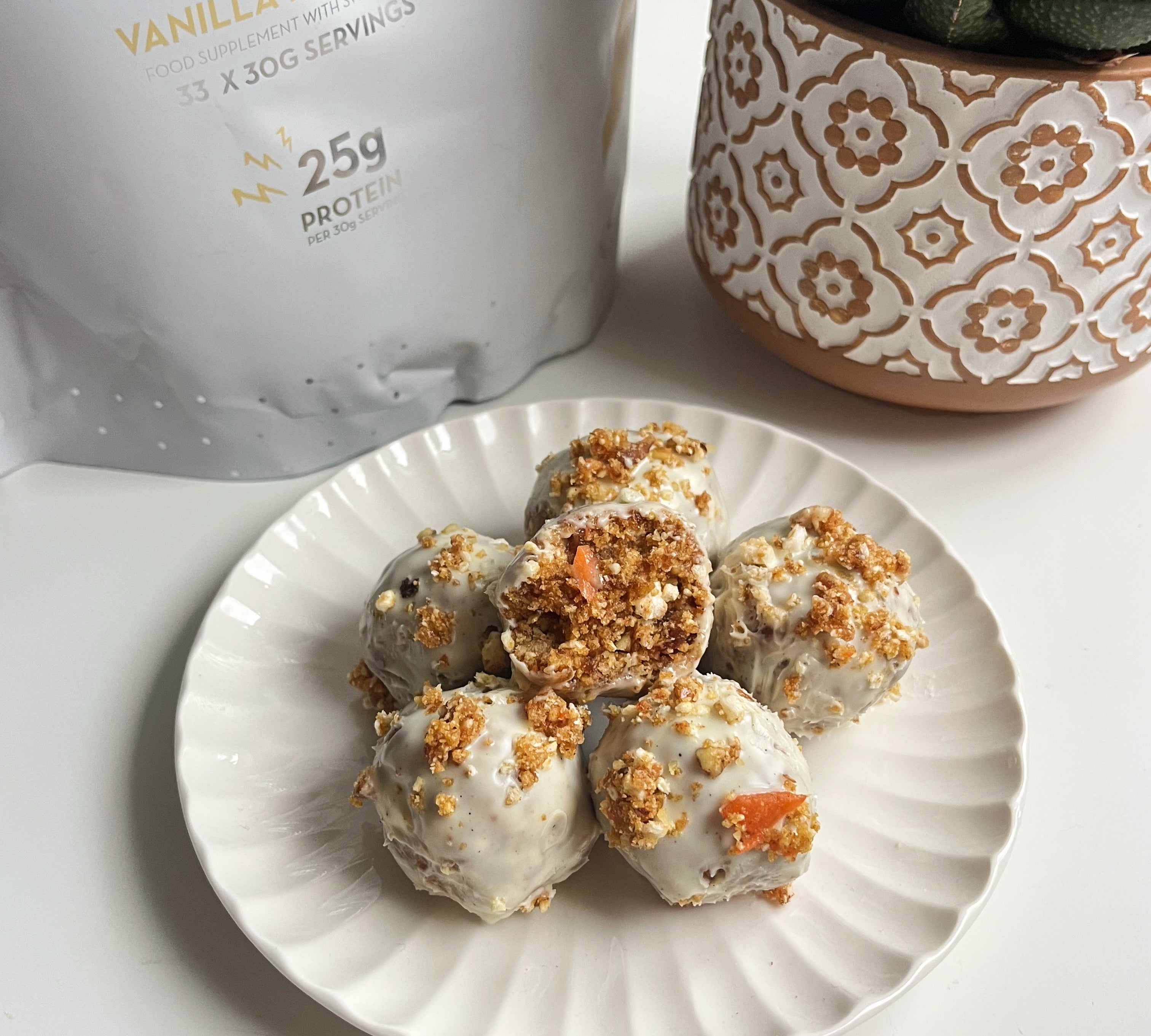 Carrot Cake Protein Balls 🥕