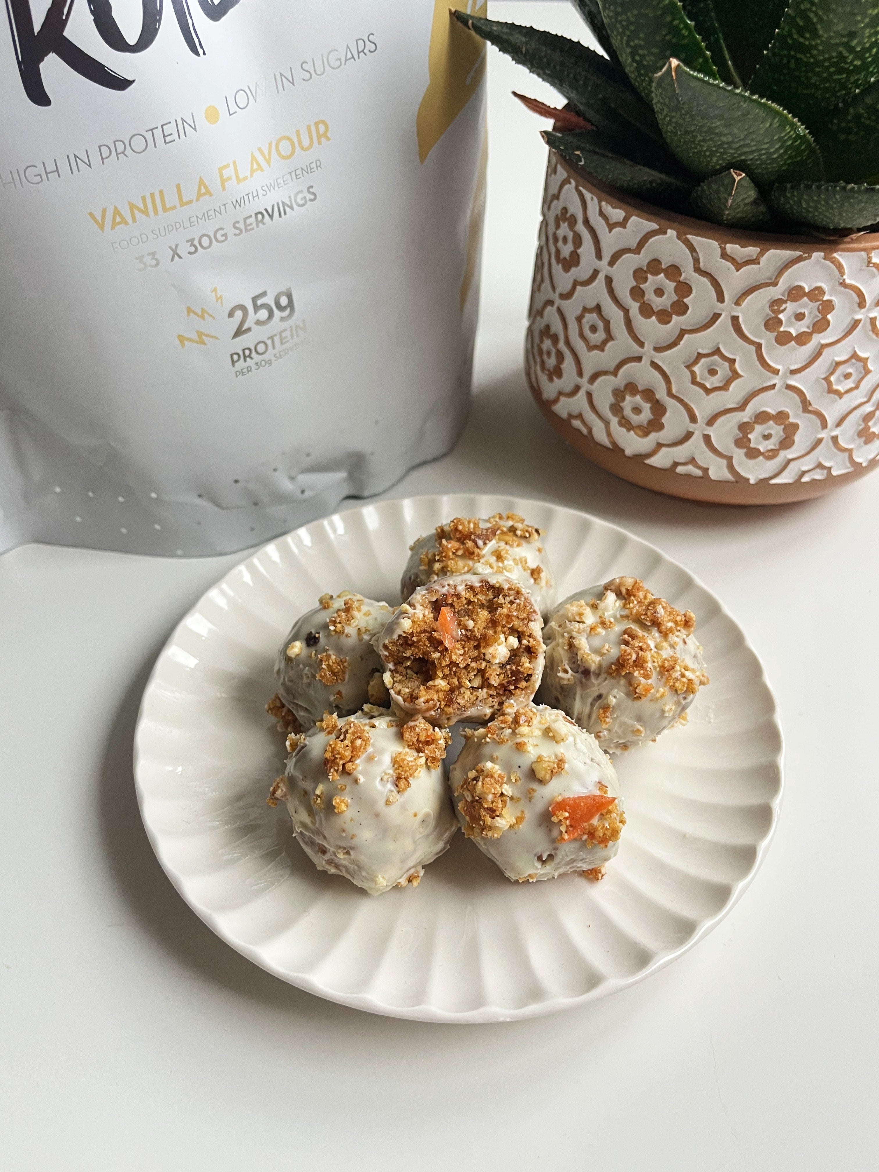 Carrot Cake Protein Balls 🥕