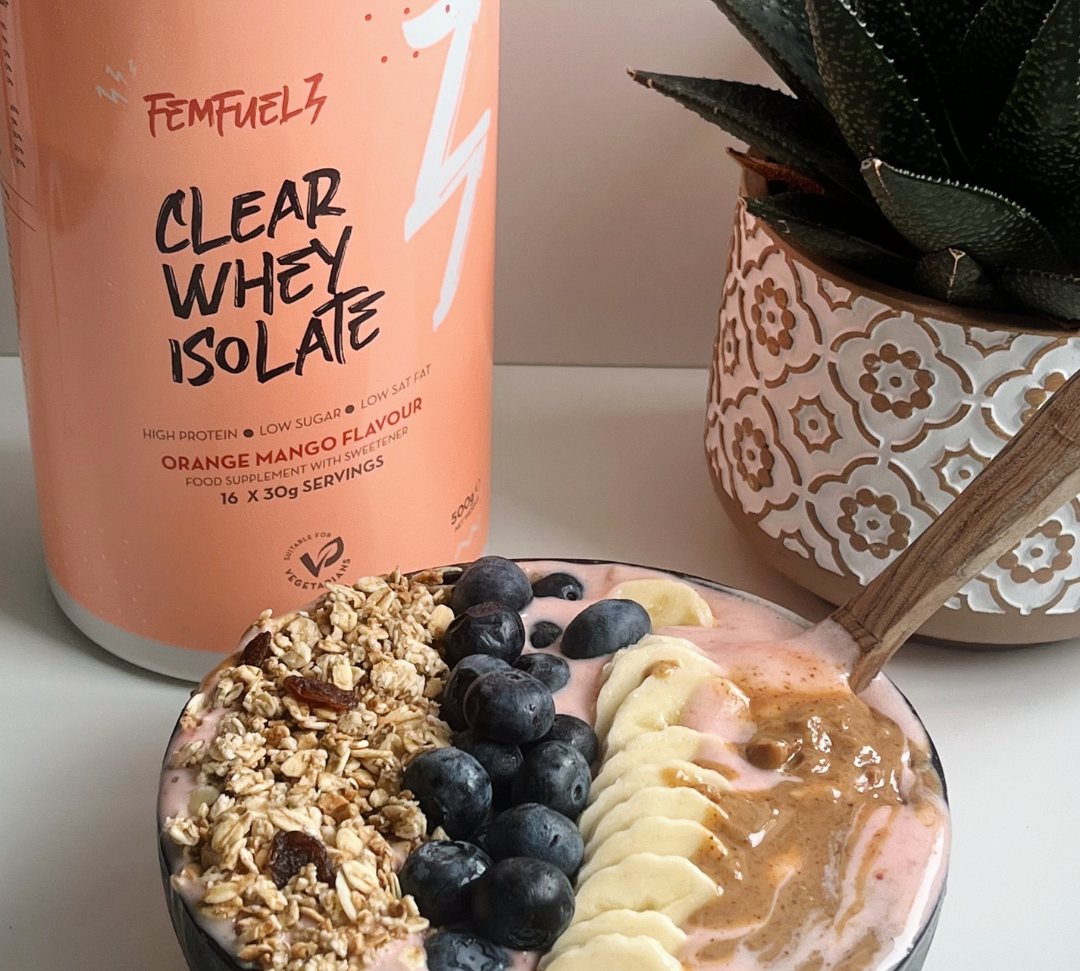 Protein Smoothie Bowl 🍑🥭
